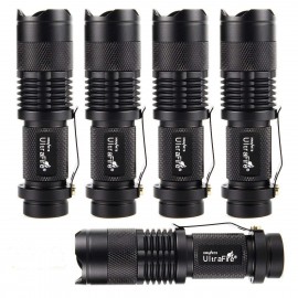 5 Pack UltraFire SK68 Tactical and Small Flashlights