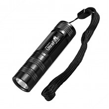 UltraFire 602C Cree XR-E Q5 200lm 5-Mode  White Light 16340/CR123A LED Flashlight-Black