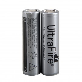 UltraFire 18650 3.7V 2400mAh Rechargeable Lithium Batteries With Protection(2PCS)