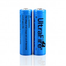 UltraFire 18650 3.7V 2500mAh Rechargeable Lithium Batteries With Protection(2PCS)