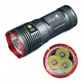 Ultrafire U-3L2 3 x Cree XM-L2 2700 Lumens 4 Modes 18650 LED Flashlight Torch-Red