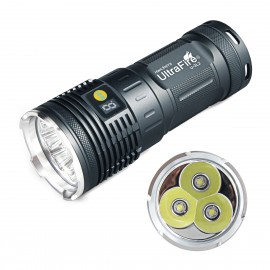 Ultrafire U-3L2 3 x Cree XM-L2 2700 Lumens 4 Modes 18650 LED Flashlight Torch-Sliver