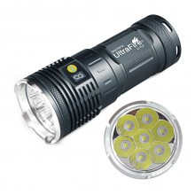 Ultrafire U-7L2 7 x Cree XM-L2 6300 Lumens 4 Modes 18650 LED Flashlight Torch-Sliver