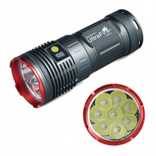 Ultrafire U-8L2 8 x Cree XM-L2 7200 Lumens 4 Modes 18650 LED Flashlight Torch-Red