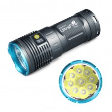 Ultrafire U-9L2 9 x Cree XM-L2 8100 Lumens 4 Modes 18650 LED Flashlight Torch-Blue