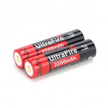 UltraFire 18650 3.7V 2200MAH Rechargeable Lithium Battery (2PCS)