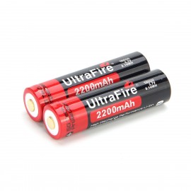 UltraFire 18650 3.7V 2200MAH Rechargeable Lithium Battery (2PCS)