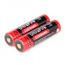 UltraFire BRC 18650 3.7V 2200mAh Rechargeable Li-ion Battery with Positive plate protection(2PS)