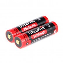 Ultrafire BRC 18650 3.7V 2600mAh Rechargeable Lithium  Battery With Positive plate Protection(2PS)
