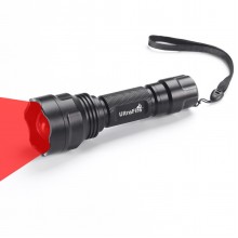 UltraFire UF-1505 Hunting Flashlight XP-E2 LED Red Light 630nm Zoomable Flashlight with Attack Head