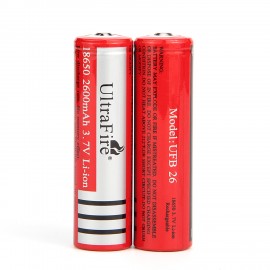 Ultrafire 18650 2600mAh MAX Battery 3.7V Li-ion rechargeable batteries Battery (2PCS)