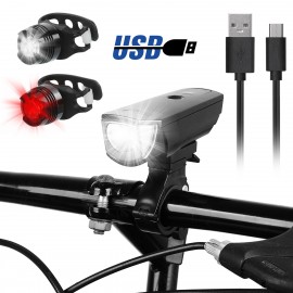 UltraFire UF-3599 Bike Light Set 5 Modes IPX4 Waterproof USB rechargeable Bike Light Set with 2000mah 18650 Battery inside