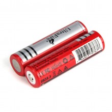 UltraFire 18650 Battery 3.7V 2600mAh Li-ion Rechargeable Battery Button Top Battery (2 PCS) 