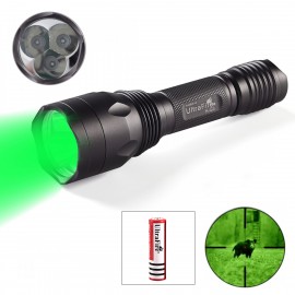 UltraFire H-G3 green light hunting flashlight (Set)