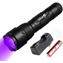 UltraFire 502UV LG Purple Focusing Waterproof LED Flashlight(Set)