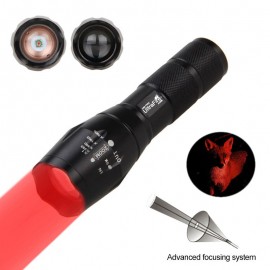 UltraFire A100R T6 620nm 1 Mode Waterproof Zoomable Outdoor Red Light Flashlight (Set)