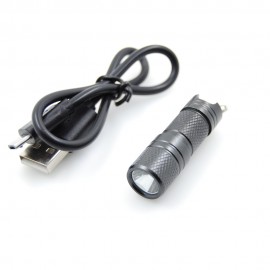 UltraFire Cree XPG 396LM 4W 10180 Mini LED Keychain Flashlight - Grey