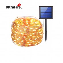 UltraFire 21m LED Outdoor Solar Lamps 200 LEDs String Lights Fairy Holiday Christmas Party Garland Solar Garden Waterproof Lights (Color Light)
