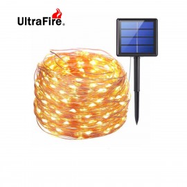 UltraFire 21m LED Outdoor Solar Lamps 200 LEDs String Lights Fairy Holiday Christmas Party Garland Solar Garden Waterproof Lights (Color Light)