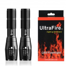 2Pack UltraFire Flashlights Focus Adjustable A100 Domestic MX-L2 5 Mode Tactical Flashlight