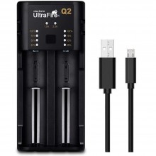 UltraFire AA /AAA/18650/14500 USB Dual Slot Universal Lithium Battery Charger CE