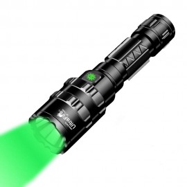 UltraFire Green Light Torch USB Charging 5 Mode LED Bright Waterproof Flashlight UF-1102G