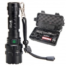 UltraFire UF-1102 High Lumens Rechargeable Flashlight with Holster, 18650 Battery and Car Charger -1000 Lumens 
