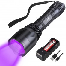 UltraFire H-P3 XPE Purple Focusing Waterproof LED Flashlight(Set)