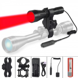 UltraFire H-R4 Red light hunting Set Flashlight