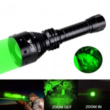 UltraFire UF-T67G XP-E2 Green Light Hunting Adjustable Focus Flashlight