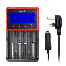 UltraFire H4 4-Slot UK Plug Universal Multifunction Li-ion/Ni-Cd/NI-MH Battery Charger