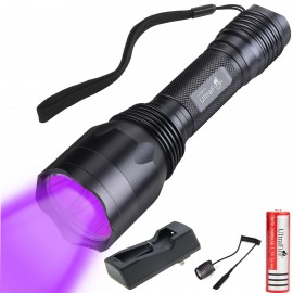 UltraFire H-P3 XPE Purple Focusing Waterproof LED Flashlight Kit