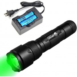 UltraFire 502G Green CREE XP-E2 Focusing Single Mode LED Super Power 525nm Flashlight Kit