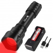 UltraFire T20R XP-E2 Red Light Hunting Adjustable Focus Flashlight（Kit）