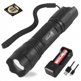 UltraFire 501IR 5W 940nm LED IR Flashlight,Adjustable Focus Infrared Night Vision Light,Stepless Dimming Hunting IR Illuminator For Night Vision Devices （Kit）