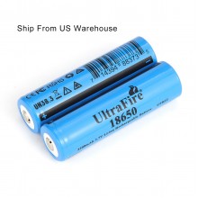 US Warehouse - UltraFire 18650 2200mAh MAX Battery 3.7V Li-ion rechargeable batteries Button Top Battery(2PCS)