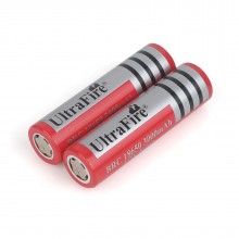 UltraFire 18650 3.7V 3000mAh Rechargeable  Flat Top Lithium Batteries With Protection(2PCS)
