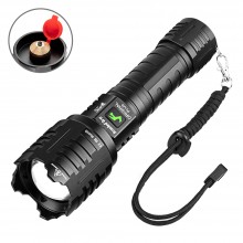 UltraFire XHP160 Type-cUSB Charging Input And OutputTelescopic Zoom Bright Flashlight
