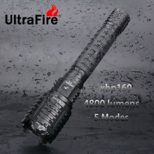 UltraFire XHP160 Type-cUSB Charging Input And OutputTelescopic Zoom 50W Bright Flashlight