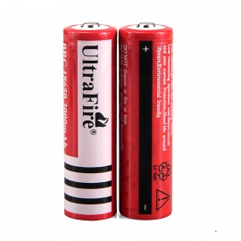 UltraFire 18650 3.7V 3000mAh rechargeable lithium battery with protection (2PCS)