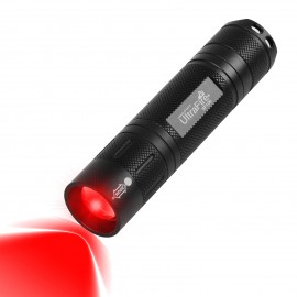 UltraFire SP10R XP-E2 Tactical Zoom Waterproof  Outdoor Red Light Flashlight