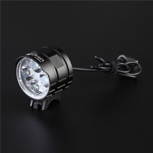 UltraFire U-L2-Y4 4 x CREE-XM-L2 3600lm Waterproof 4-Mode White Light Bike Light Headlamp - Black